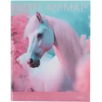 Тетрадь 96л кл Hatber "Pastel Animals", пласт обл с печатью, 60-65г/м&sup2; 5В МИКС