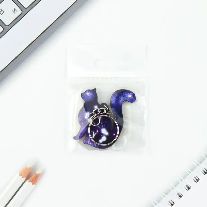 Брелок для ключей деревянный «Овен» знак зодиака, 4,5 х 6 см