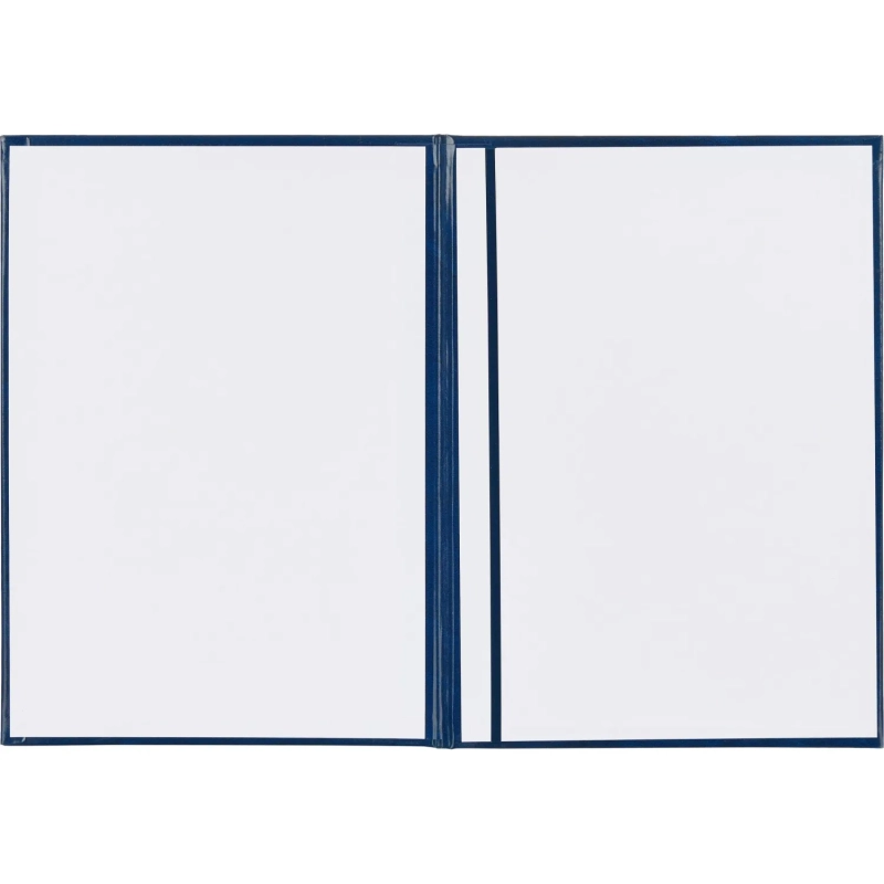 Папка адресная бумвинил А4 (объемная) На подпись Госсимволика синяя