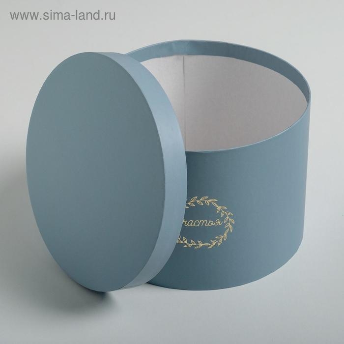 Набор шляпных коробок для цветов 3 в 1, упаковка подарочная, «Бирюза», 18 х 13 см - 25 х 15 см