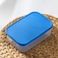 Набор контейнеров пищевых прямоугольных Доляна, 3 шт: 150 мл, 500 мл, 1,2 л, цвет синий