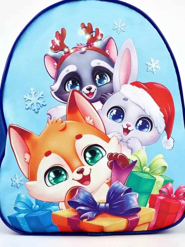 Рюкзак детский «Новогодние зверята», 33×25 см Рюкзак детский «Новогодние зверята», 33×25 см