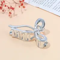 Крабик для волос &laquo;Хилман&raquo;, бант, 11 см, серебро