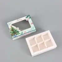 Коробка для 6 конфет &laquo;Уютная ёлочка&raquo;, 13.5&times;9.8&times;3.8 см