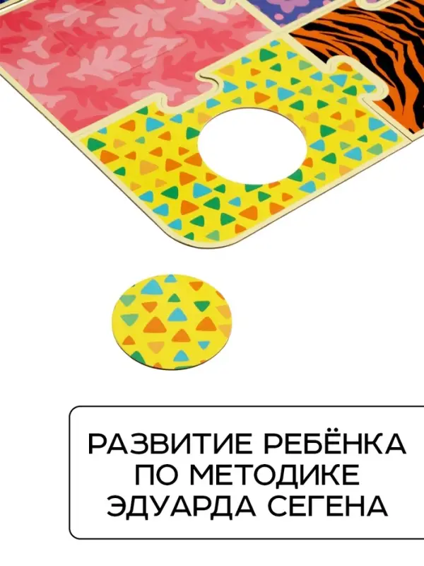 Пазл - сортер, 12 деталей, по методике Эдуарда Сегена