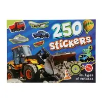 All Types Of Vehicles Sticker Book 250 Stickers For Kids
