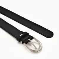 Ремень жен 05-01-02-01, Июнь2509, 3*0,3*110 см, без винта, пряж металл, 1 прокол, черный Ремень жен 05-01-02-01, Июнь2509, 3*0,3*110 см, без винта, пряж металл, 1 прокол, черный