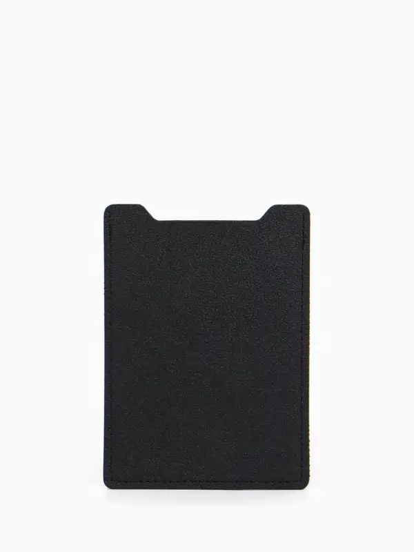 Обложка для автодокументов, СТС и права, 9&times;0.3&times;12.5 см, чёрная