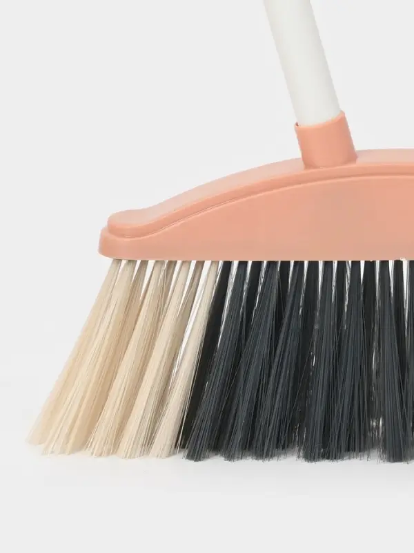 Щётка для пола: совок 24&times;25&times;81 см, щётка 24 см, персиковая