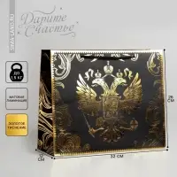Пакет подарочный, упаковка, &laquo;Gold Russia&raquo;, 32&times;26&times;12 см