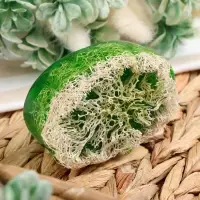 Мыло косметическое Добропаровъ с люффой &laquo;массажное&raquo; зеленое яблоко, 100 г