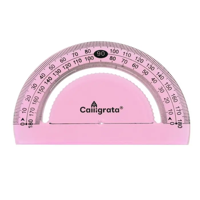 Транспортир Calligrata, гибкий, силиконовый, корпус флуоресцентный, МИКС Транспортир Calligrata, гибкий, силиконовый, корпус флуоресцентный, МИКС