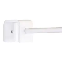 Подвес для кашпо навесной d=10 см,(забор, перила, козырьки) (зацеп 20 мм / 25 мм) белый