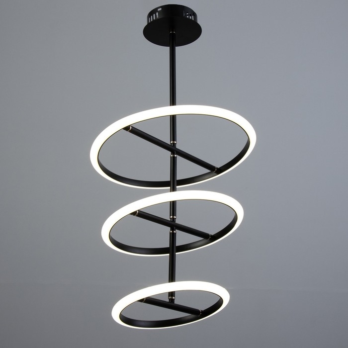 Люстра Люстра "Селли" 3хLED 88Вт 4000К черно-золотой 73х40х40 см BayerLux