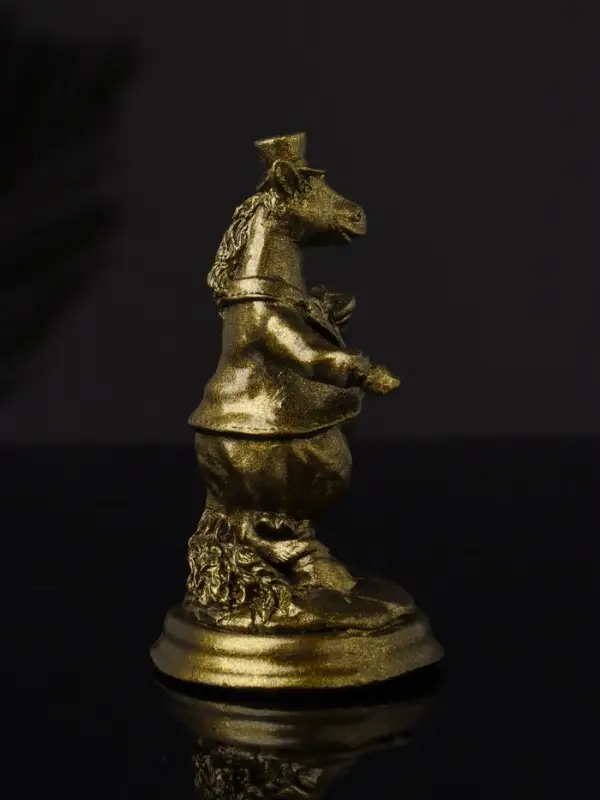 Фигура "Конь на пьедестале" 10 см, латунь