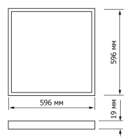 Светильник светодиодный Topfort ДПО 10-4х8-001 УХЛ4, 6500К опал