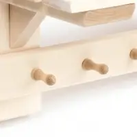 Полка - вешалка "Сосновская №1" 7 крючков 79х27х29 см