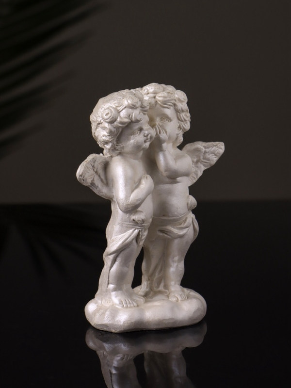 Статуэтка "Ангелы шепчутся" 9х8х4 см, перламутр