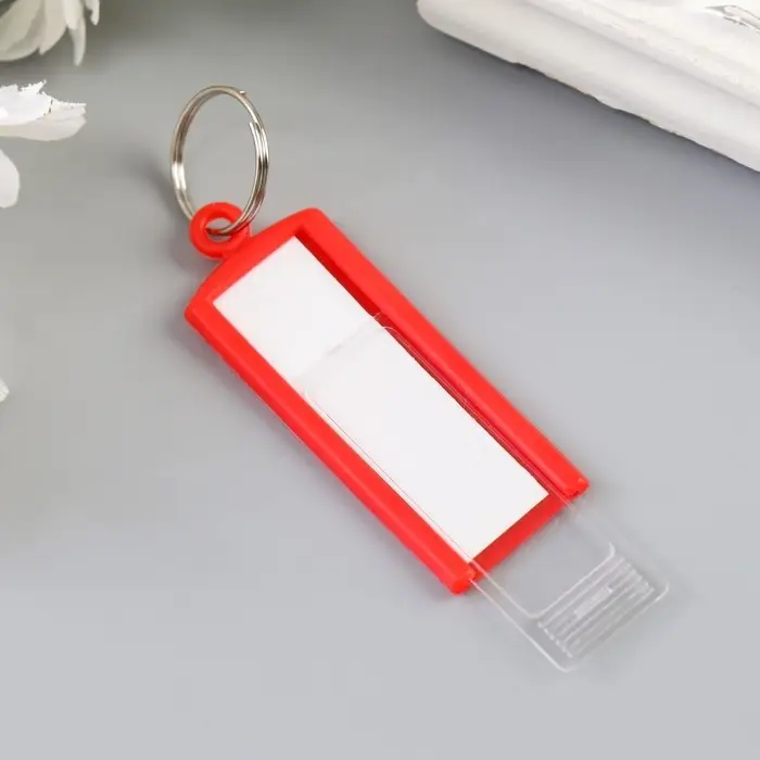 Бирка для ключей на кольце «Идентификатор», пластик, МИКС Бирка для ключей на кольце «Идентификатор», пластик, МИКС