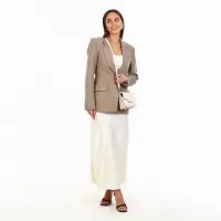 Сумка женская мессенджер на магнитах, 20&times;4&times;13 см, молочная