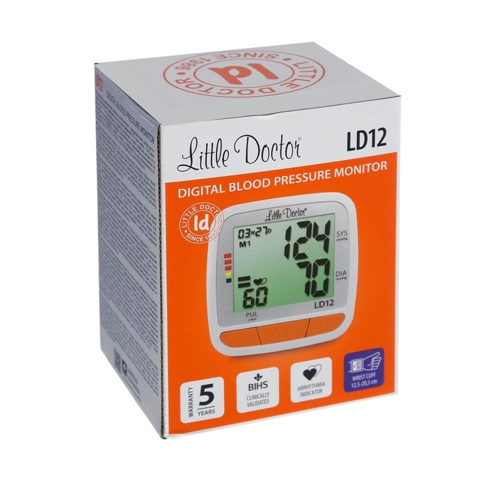 Тонометр на запястье Little Doctor LD 12, автоматический, манжета 12.5-20.5 см, 2хААА Тонометр на запястье Little Doctor LD 12, автоматический, манжета 12.5-20.5 см, 2хААА