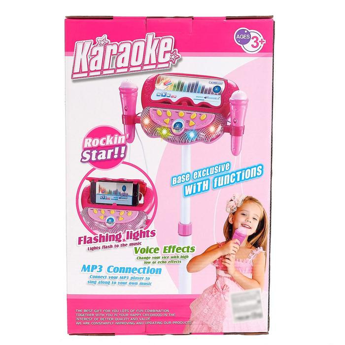 Микрофон на стойке «Дуэт» 2 микрофона, МИКС Микрофон на стойке «Дуэт» 2 микрофона, МИКС