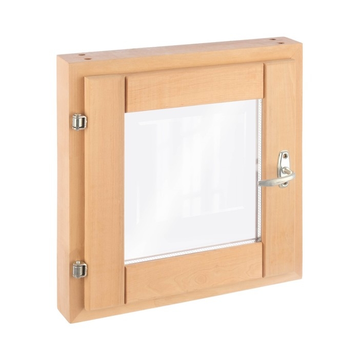 Окно из ольхи 40х40 см, стеклопакет Окно из ольхи 40х40 см, стеклопакет