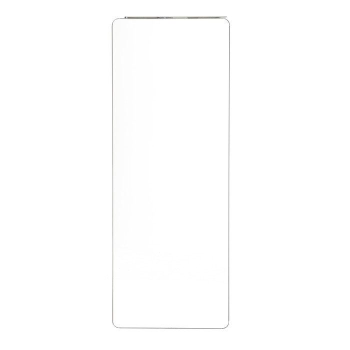 Зеркало выдвижное в шкаф на рельсах, 90 х 35см, белое