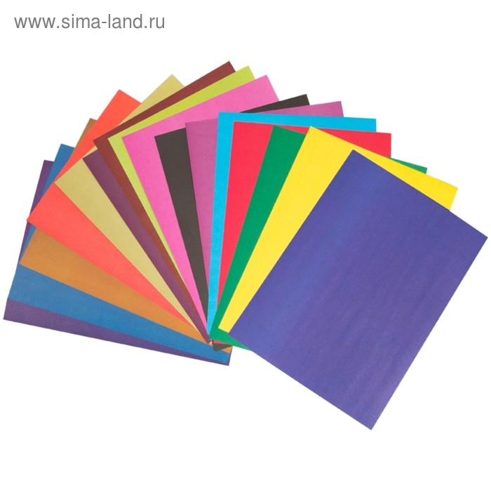 Бумага цветная двухсторонняя A4, 16 листов, 16 цветов Мульти-Пульти, в папке, плотность 65 г/м2 Бумага цветная двухсторонняя A4, 16 листов, 16 цветов Мульти-Пульти, в папке, плотность 65 г/м2
