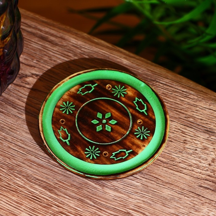 Подставка под благовония  Подставка под благовония "Небесное счастье" 10х10х1 см МИКС