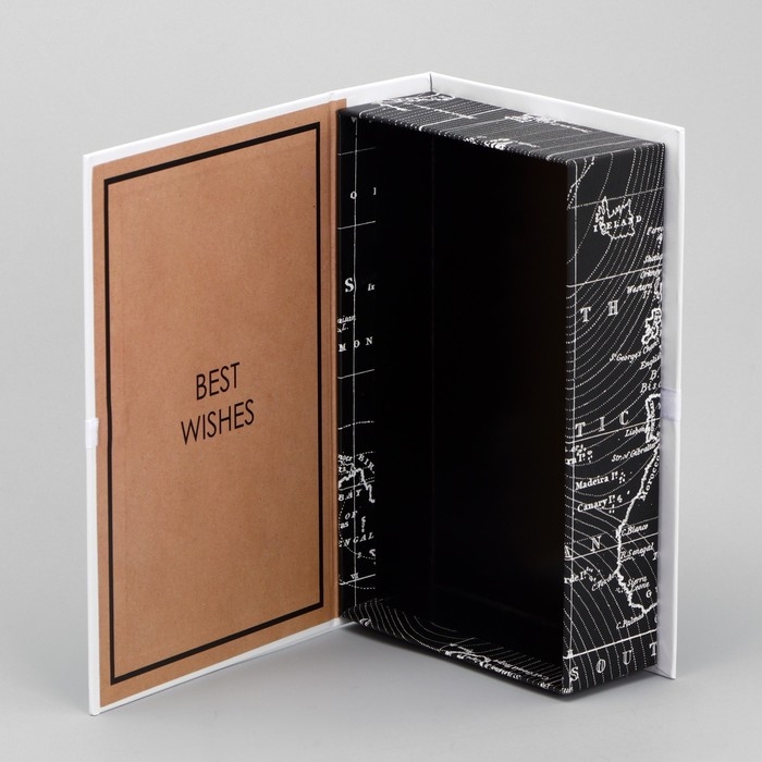 Коробка - книга, упаковка подарочная, «Карта мира», 20 х 12.5 х 5 см Коробка - книга, упаковка подарочная, «Карта мира», 20 х 12.5 х 5 см