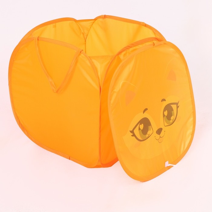 Корзина для хранения игрушек «Лисёнок» с крышкой, 45 х 45 х 43 см, оранжевая Корзина для хранения игрушек «Лисёнок» с крышкой, 45 х 45 х 43 см, оранжевая