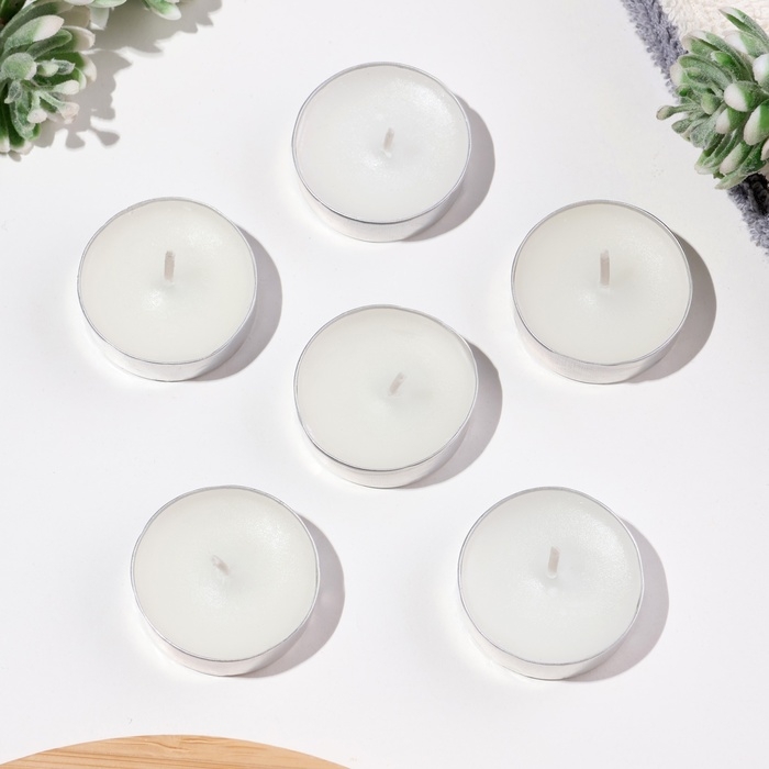 Свечи чайные ароматизированные  Свечи чайные ароматизированные "Белая лилия" в подарочных коробках, 18 шт