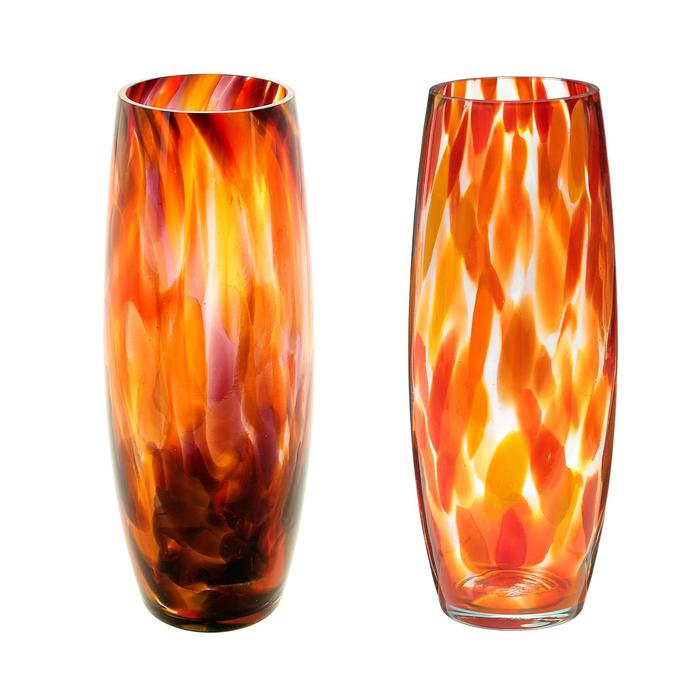 Ваза Ваза "Бочка" красно-марганцевая D=8 см,H=26 см, V=1,5л