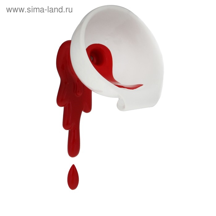 Вешалка  Вешалка "Воронка с красной краской", 10 × 11 × 16 см