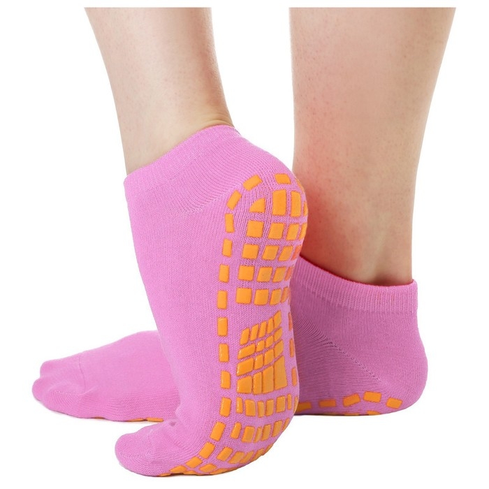Носки для йоги Sangh, прорезиненные, р. 36-41, цвет розовый Носки для йоги Sangh, прорезиненные, р. 36-41, цвет розовый