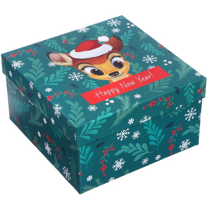 Новый год. Набор коробок 5 в 1 "С Новым Годом!", Disney зелено-красная