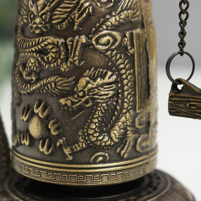 Колокол-гонг металл настольный  Колокол-гонг металл настольный "Дракон" 12х9х7 см