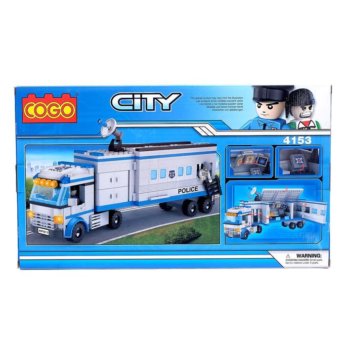 Конструктор Полиция «Передвижной участок», 424 детали Конструктор Полиция «Передвижной участок», 424 детали