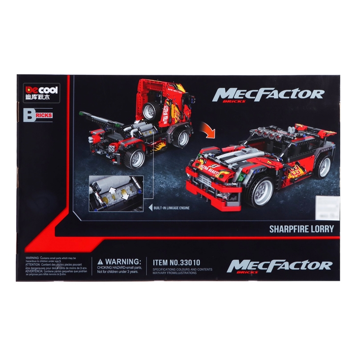 Конструктор техно «Спорткар», 1051 деталь, 2 варианта сборки Конструктор техно «Спорткар», 1051 деталь, 2 варианта сборки