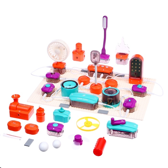 Электронный конструктор, 53 детали, 151 схема Электронный конструктор, 53 детали, 151 схема