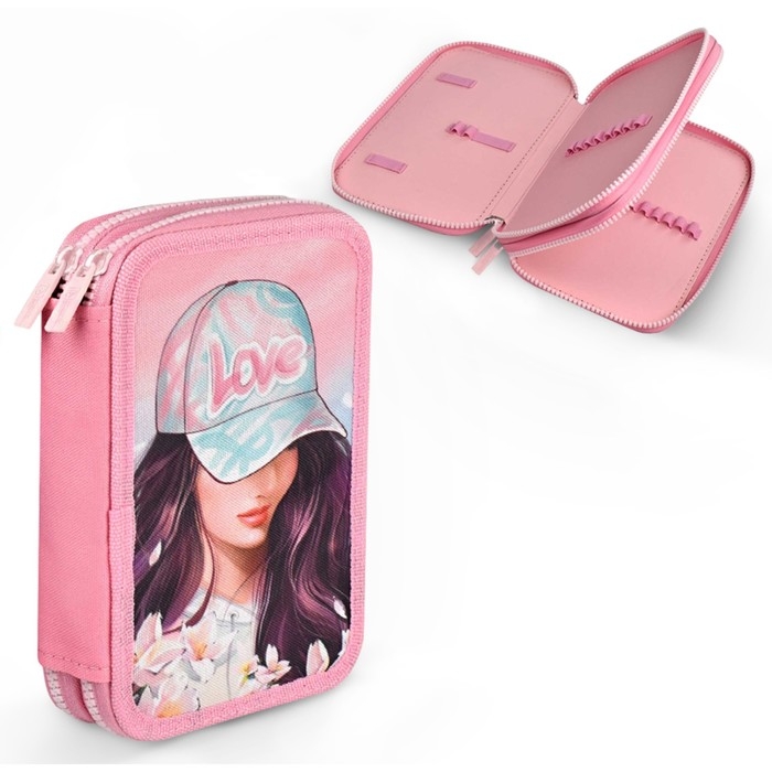 Пенал 2 секции 123*198 ткань Феникс Пенал 2 секции 123*198 ткань Феникс "Девушка в кепке" дев роз 65682