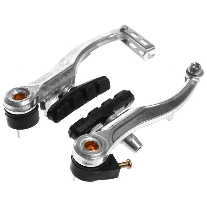 Комплект тормозов Dream Bike, V-brake, алюминий, рамки 110 мм, колодки 60 мм, цвет серебристый Комплект тормозов Dream Bike, V-brake, алюминий, рамки 110 мм, колодки 60 мм, цвет серебристый