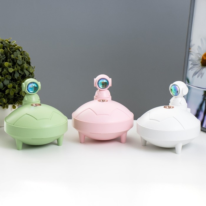 Ночник-проектор с увлажнителем Ночник-проектор с увлажнителем "Космонавт" LED USB АКБ МИКС 14х14х15 см RISALUX