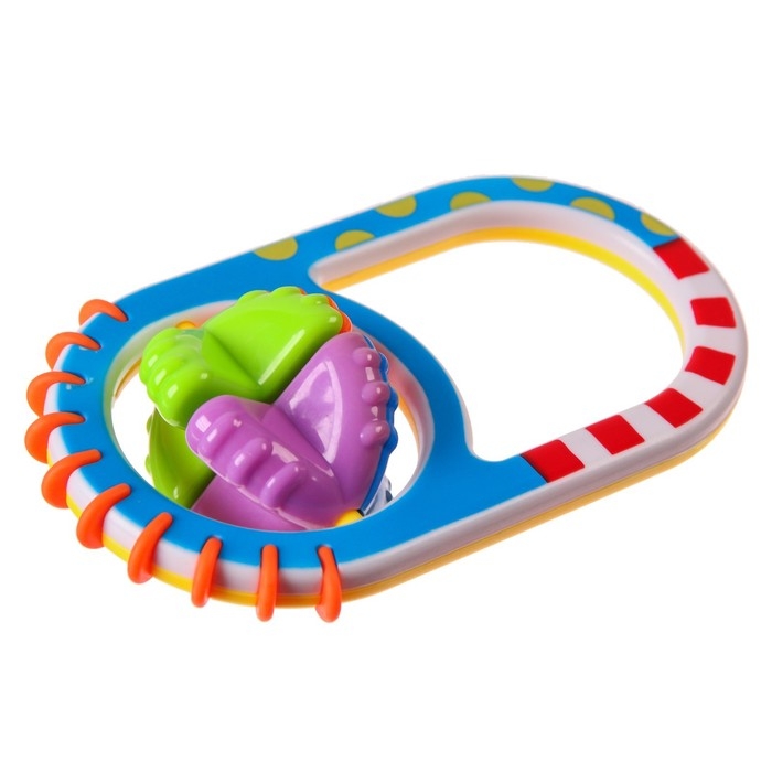 Погремушка «Фактурная ручка», цвет МИКС, Крошка Я Погремушка «Фактурная ручка», цвет МИКС, Крошка Я