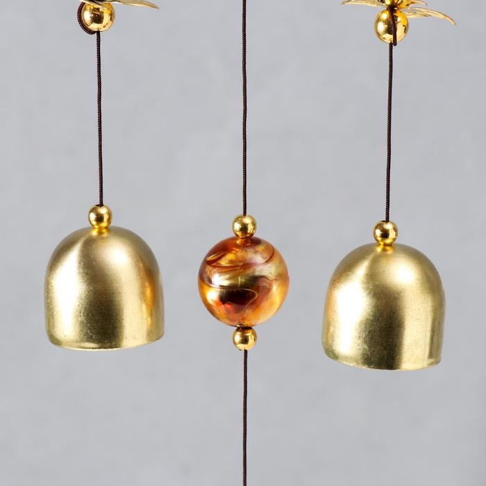 Музыка ветра металл Музыка ветра металл "Веер" 3 колокольчика 27,5 см