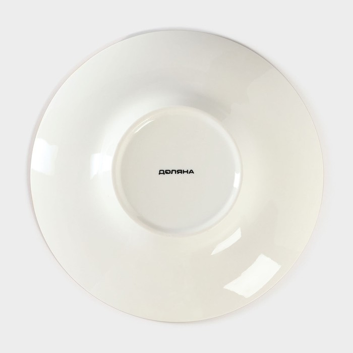 Тарелка фарфоровая для пасты Доляна «Космос», 150 мл, d=21 см, цвет белый Тарелка фарфоровая для пасты Доляна «Космос», 150 мл, d=21 см, цвет белый