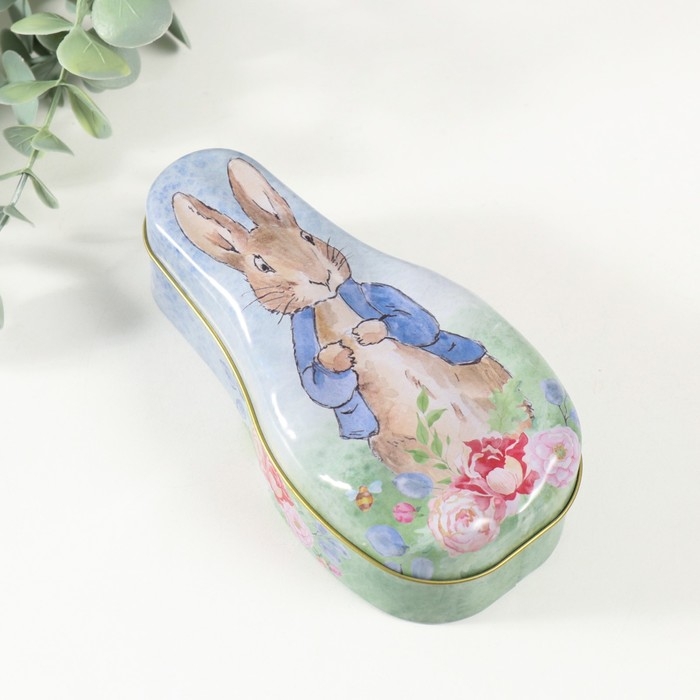 Шкатулка металл Шкатулка металл "Заяц стесняшка" 14,5х7х5 см