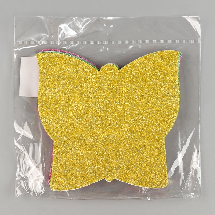 Набор наклеек из EVA  Набор наклеек из EVA "Бабочки", 6 шт, цвет МИКС