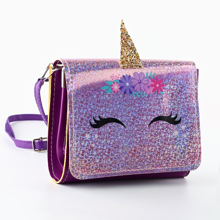 Сумка детская для девочки Сумка детская для девочки "Весёлый единорог" 15х12см
